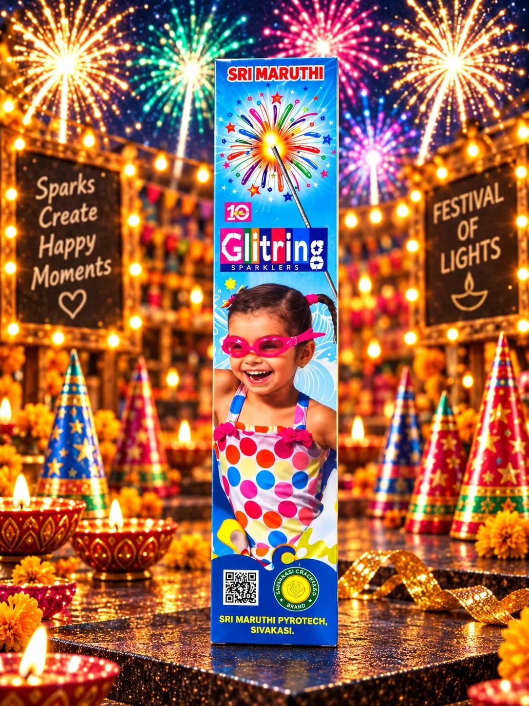 10CM Glitring Sparklers - AS Pyro Park