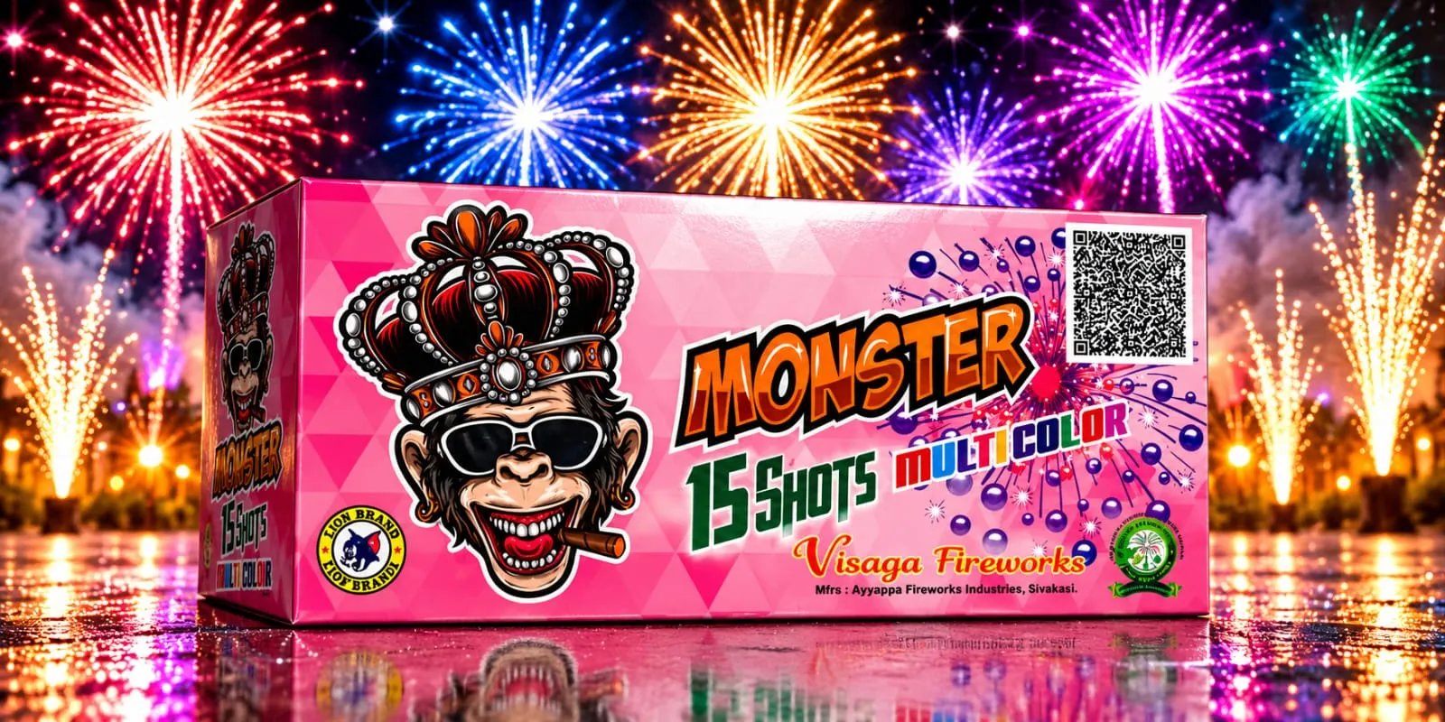 15 Shot Mutli Colour - AS Pyro Park