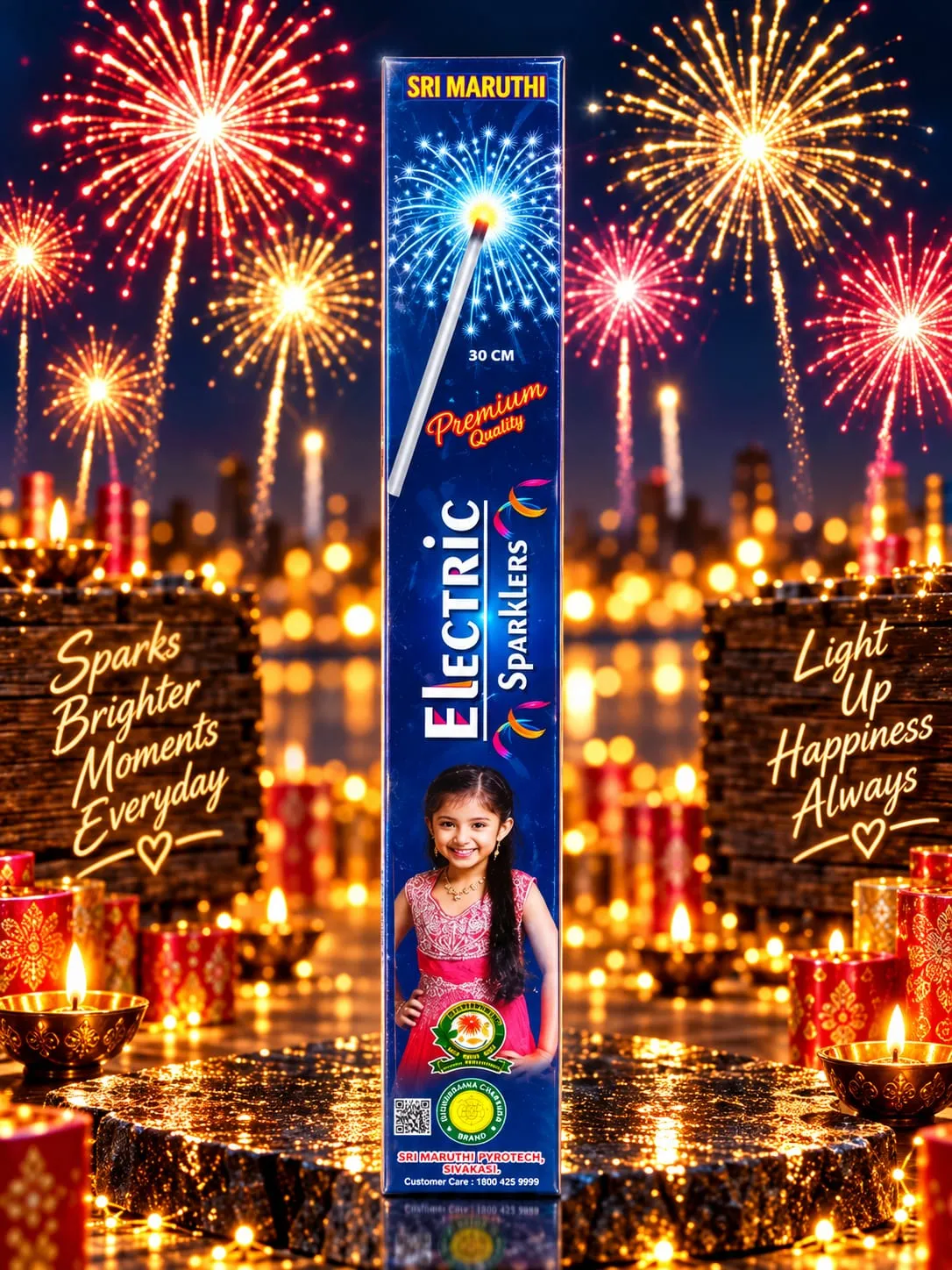 30CM Electric Sparklers - Sparklers | AS Pyro Park Sivakasi
