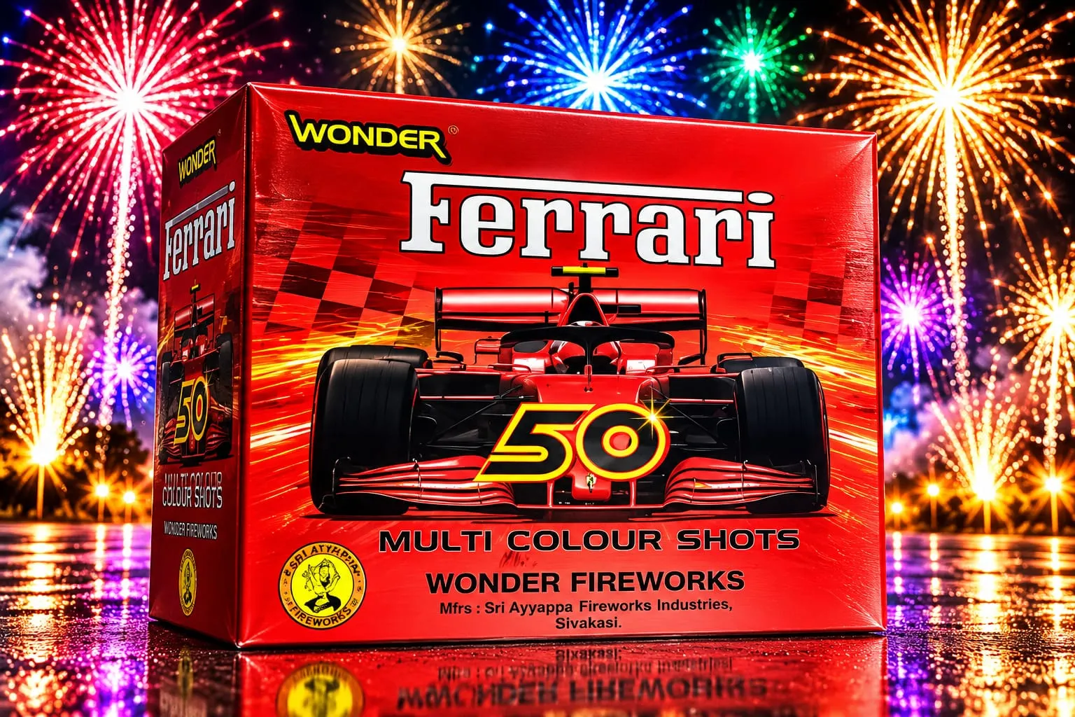 50 Shot Multi Colour Shot - Fancy Novelties | AS Pyro Park Sivakasi